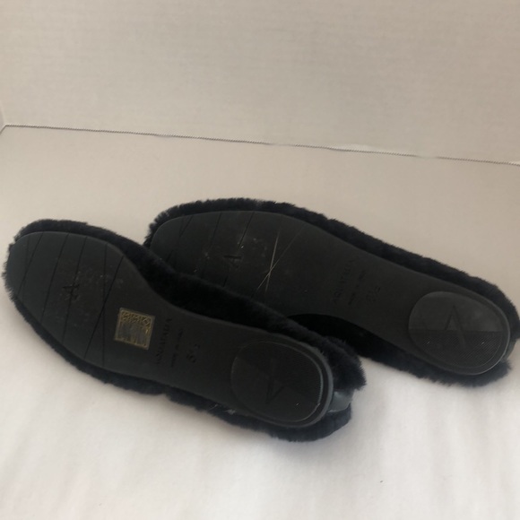 AQUATALIA Made in Italy Women's Brinley Shearling Leather Ballet Flats Size 5.5 - Picture 9 of 10